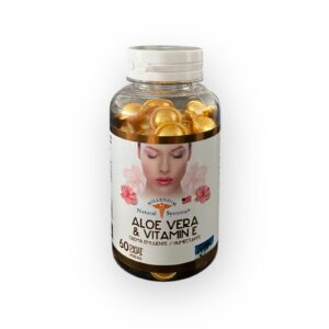 Perlas tópicas de aloe vera y vitamina E 60 cápsulas