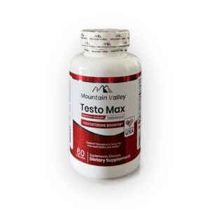 Testo Max Mountain Valley – 60 Cápsulas | Aumenta la Testosterona y Energía Naturalmente
