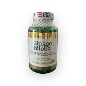 GINKGO BILOBA Healthy Products 100 Cápsulas – Memoria, Concentración y Salud Cerebral