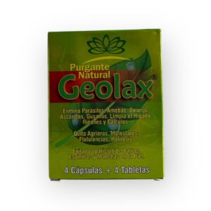 Purgante Natural Geolax 8 Cápsulas – Limpieza Intestinal Rápida y Efectiva