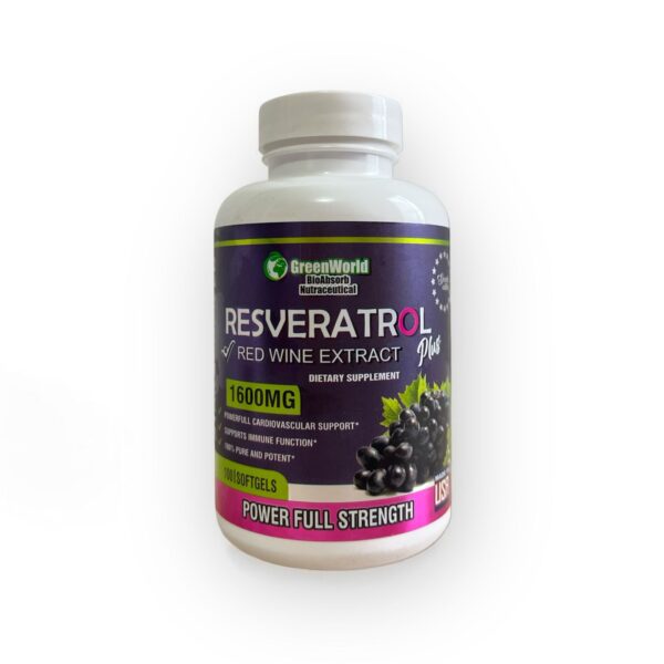Resveratrol Workout 100 Cápsulas – Antioxidante Natural para la Salud Cardiovascular