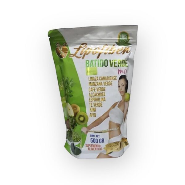 BATIDO VERDE Lipofiben 500g – Detox, Energía y Digestión Natural en un Solo Batido
