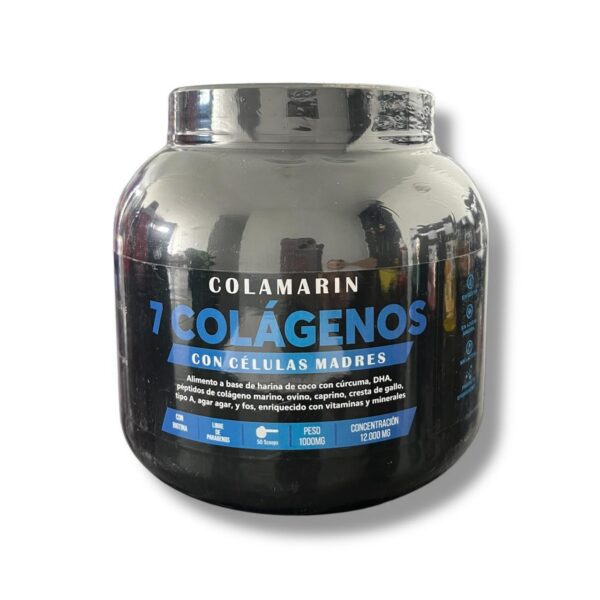 Colágeno Colamarin 1000g – 7 Tipos de Colágeno con Células Madre para Piel, Articulaciones y Vitalidad