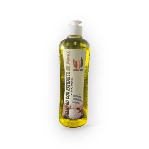 Shampoo con extracto de arroz Natural Sant 500ml – Hidratación, Suavidad y Brillo Natural